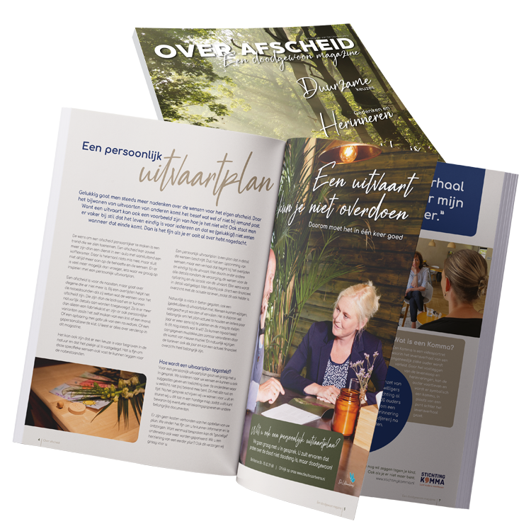 Magazine ontwerp De Uitvaartwens