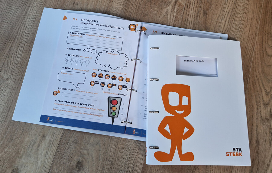omgaan met pesten branding werkboeken website en marketingmaterialen